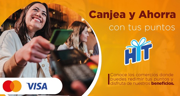Canjea y ahorra con tus puntos HIT