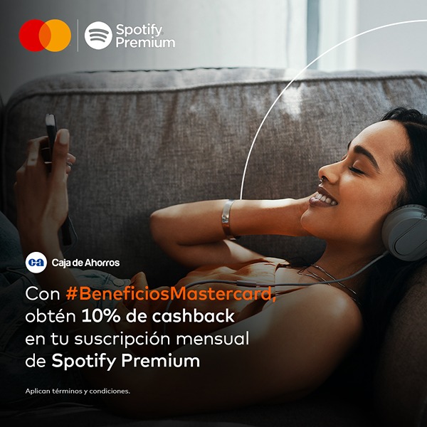 10% cashback en Spotify Premium