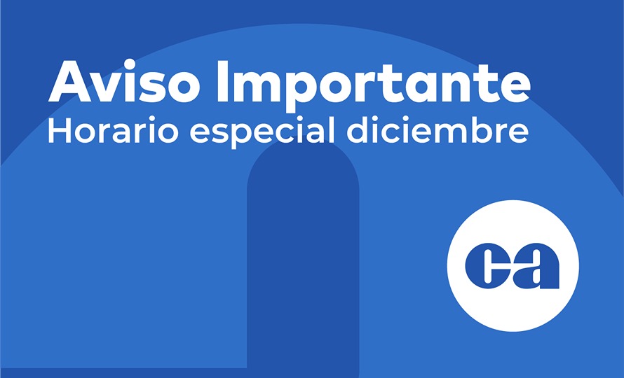 Aviso Importante - Horario especial diciembre