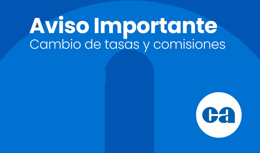 Aviso cambio de tasas 06 de diciembre