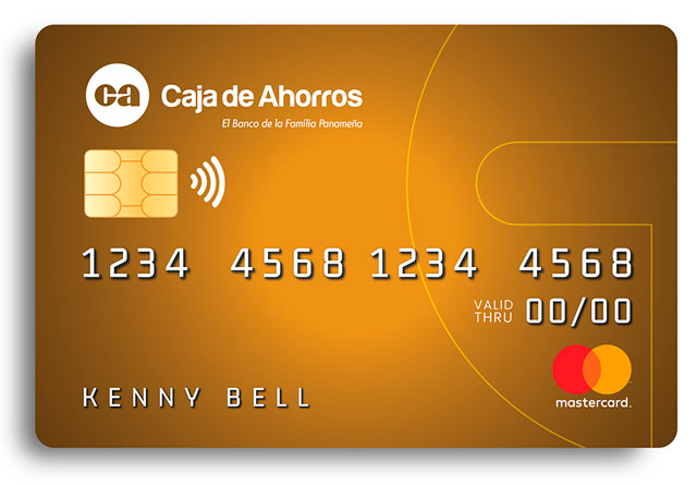 Tarjeta Mastercard Dorada de Caja de Ahorros Tarjeta Mastercard Dorada de Caja de Ahorros