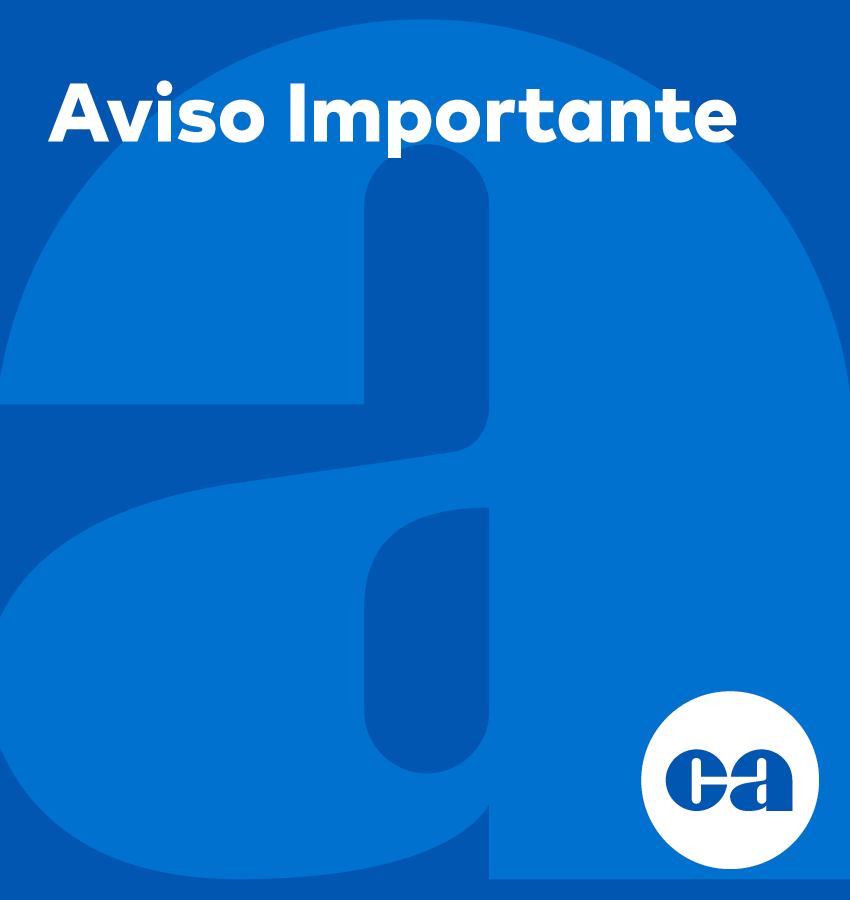Aviso importante de Caja de Ahorros