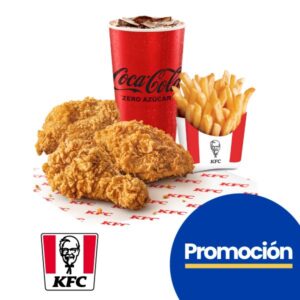 Combo de 3 presas en KFC